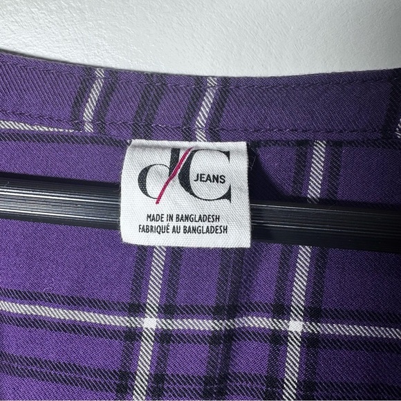 Pennington's DC Purple Plaid Button Down Shirt Size 3x - Picture 7 of 11